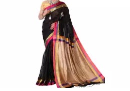 Multicolor Half Silk Saree with Blouse Piece for Women